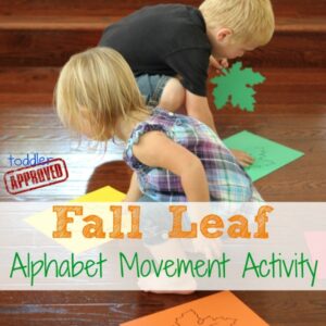 Fall Leaf Alphabet Movement Activity
